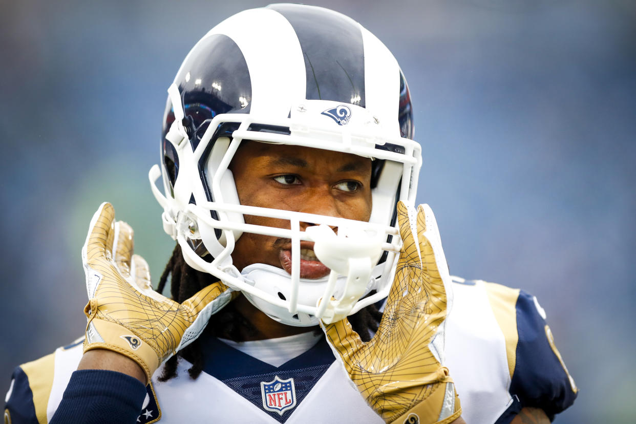 Put your hands together for No. 1 pick Todd Gurley (AP)