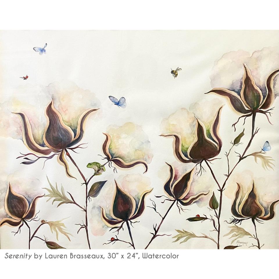 The Director's Choice of the R.W. Norton Art Gallery’s 2024 BLOOM! Juried Exhibition is "Serenity" by Lauren Brasseaux.