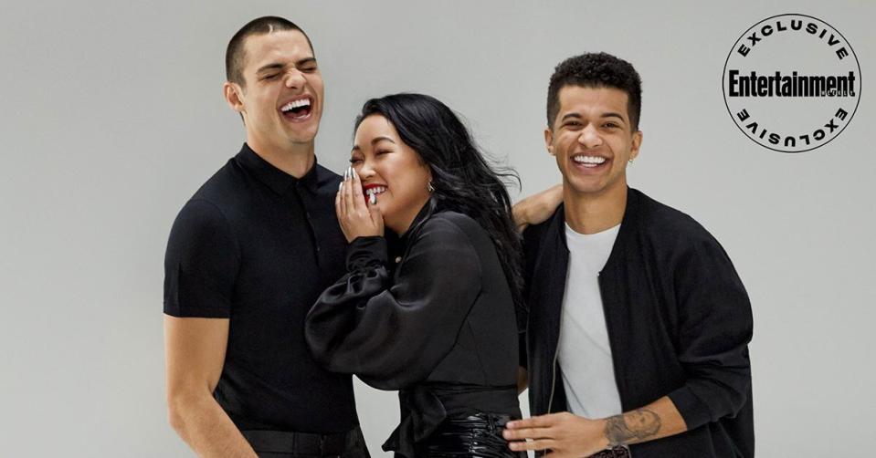 stars Lana Condor, Noah Centineo, and Jordan Fisher share the love in exclusive EW portraits