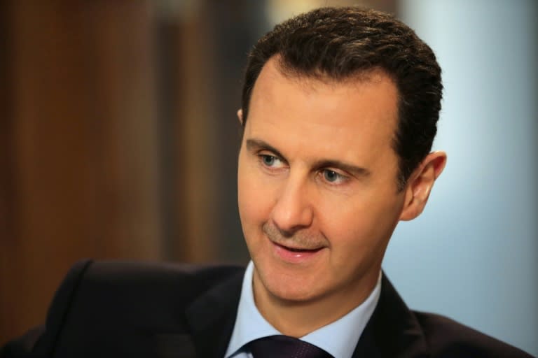 Syrian President Bashar al-Assad speaks to AFP in Damascus on February 11, 2016