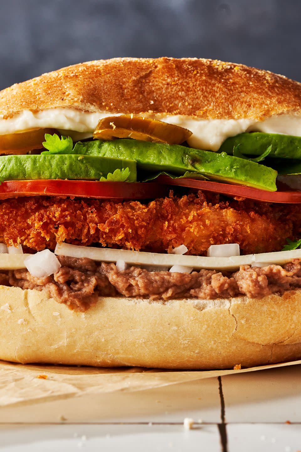 <p>This torta recipe follows the "torta de milanese" tradition, featuring a <a href="https://www.delish.com/cooking/recipe-ideas/a40828864/chicken-patty-recipe/" rel="nofollow noopener" target="_blank" data-ylk="slk:breaded chicken cutlet;elm:context_link;itc:0;sec:content-canvas" class="link ">breaded chicken cutlet</a> that adds nice crunch to each bite. If you're looking for a torta made with beef, try our <a href="https://www.delish.com/cooking/recipe-ideas/a36289909/carne-asada-torta-recipe/" rel="nofollow noopener" target="_blank" data-ylk="slk:carne asada torta;elm:context_link;itc:0;sec:content-canvas" class="link ">carne asada torta</a> instead.</p><p>Get the <strong><a href="https://www.delish.com/cooking/recipe-ideas/a39954773/mexican-torta-recipe/" rel="nofollow noopener" target="_blank" data-ylk="slk:Mexican Fried Chicken Torta recipe;elm:context_link;itc:0;sec:content-canvas" class="link ">Mexican Fried Chicken Torta recipe</a></strong>.</p>