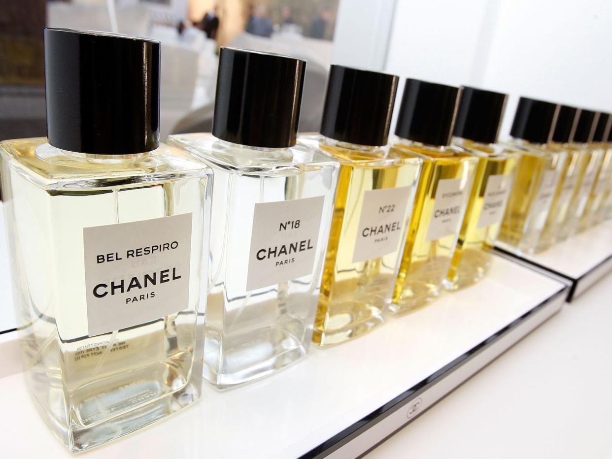 Chanel perfumes at a California boutique.