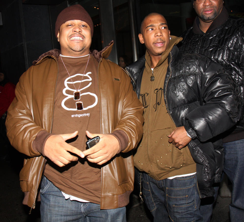 Irv Gotti and Ja Rule at the Notorious premiere in 2009