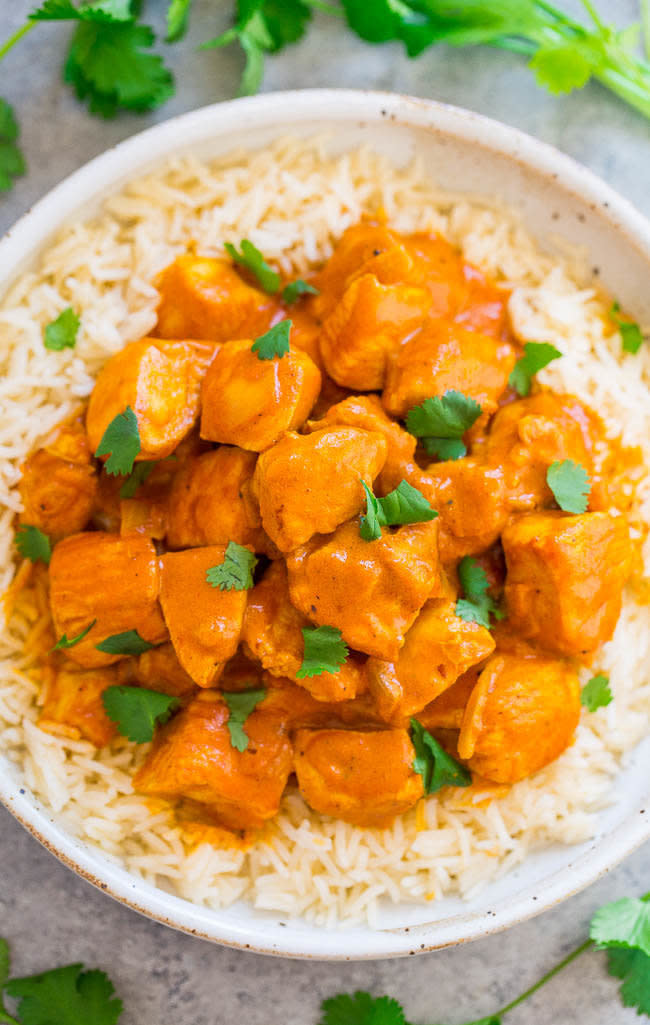 <strong>Get the <a href="https://www.averiecooks.com/indian-butter-chicken/" target="_blank">Indian Butter Chicken</a> recipe from Averie Cooks</strong>