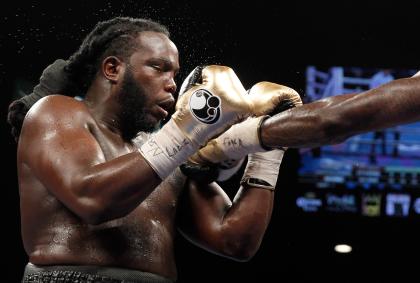 Ex-WBC heavyweight champion Bermane Stiverne. (Photo by Steve Marcus/Getty Images)