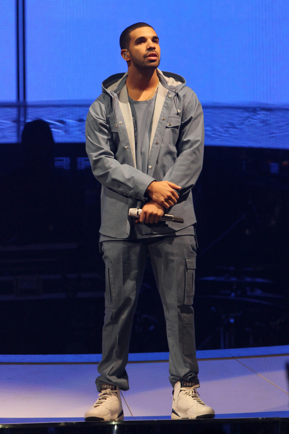 Rapper Drake performs at the Barclays Center, on Monday, Oct. 28, 2013, in New York. (Photo by Greg Allen/Invision/AP)