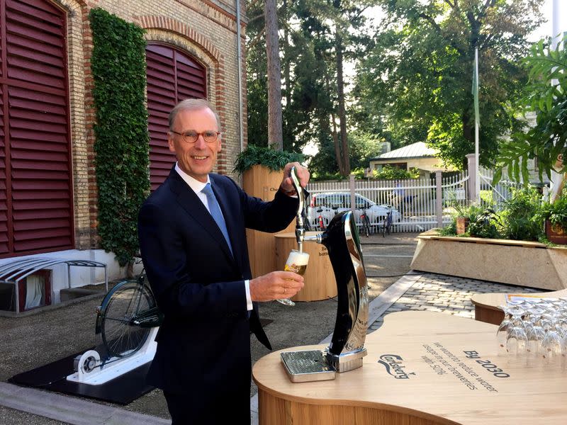 FILE PHOTO: Carlsberg CEO Hart poses for a picture at the companyÕs headquarters in Copenhagen