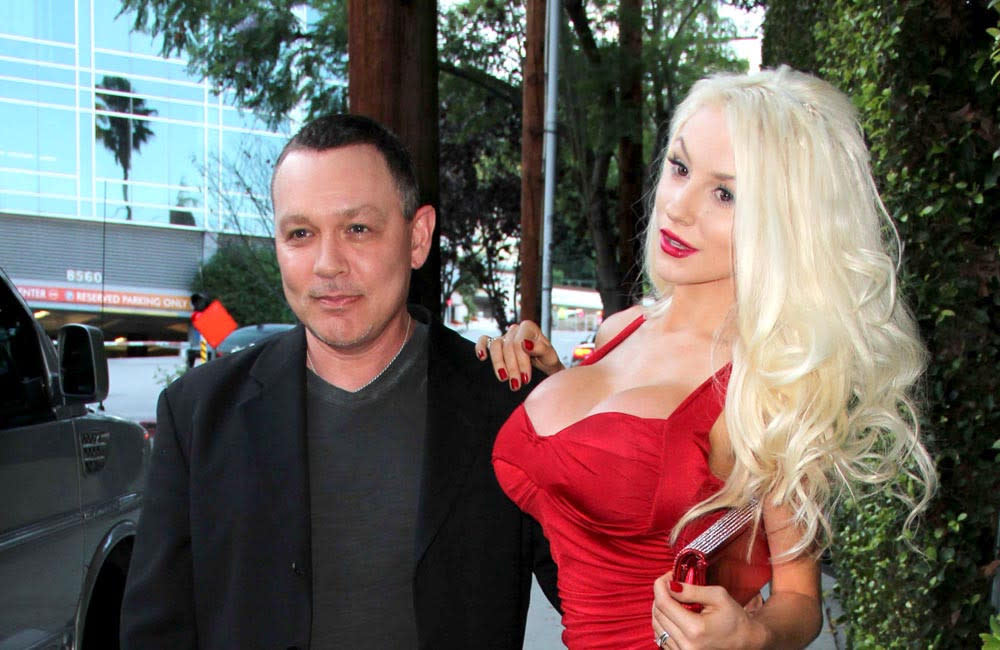 Doug Hutchison with Courtney Stodden credit:Bang Showbiz