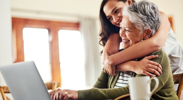 Mother and daughter investing online