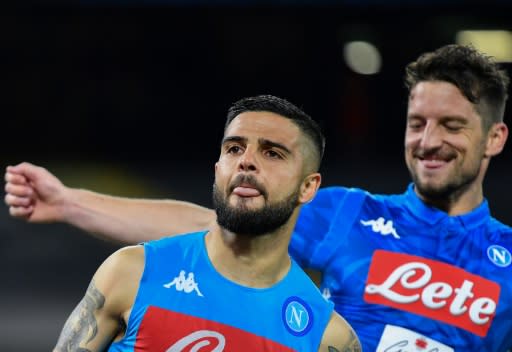 Lorenzo Insigne (L) and Dries Mertens scored as Napoli finish second in Serie A this season