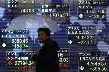 Asian shares up