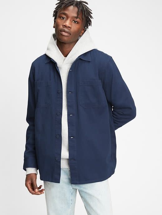 Twill Shirt Jacket