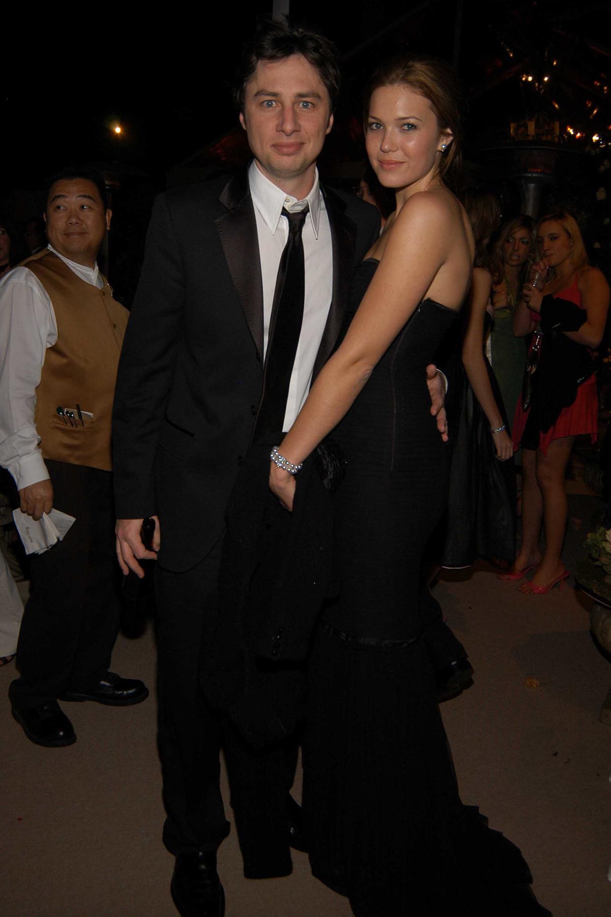 Mandy Moore and Zach Braff. (Photo: Getty Images)