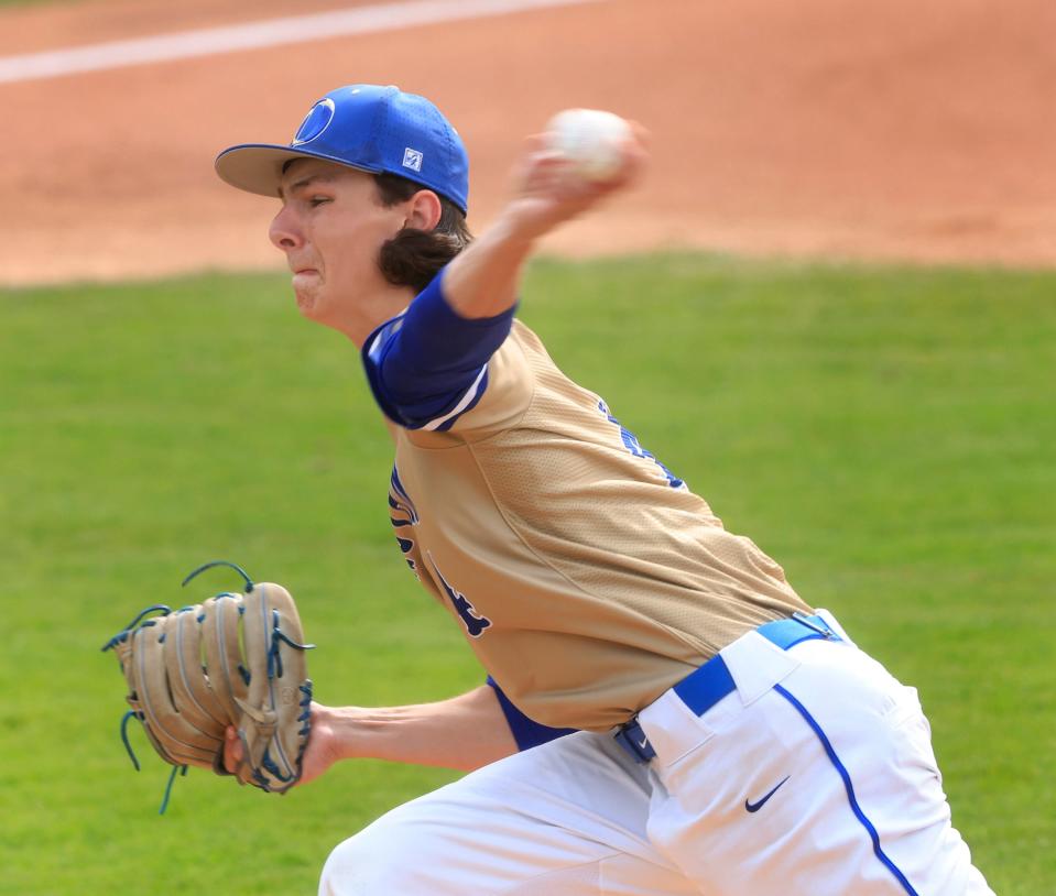 Donovan Catholic pitcher Jake Marciano struck out 16 in last season's Ocean County Tournament championship game.