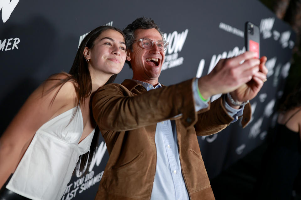 LOS ANGELES, CALIFORNIA – OCTOBER 13: (L-R) Ellie Feig and Erik Feig attend the premiere of “I Know What You Did Last Summer” at The Hollywood Roosevelt on October 13, 2021 in Los Angeles, California. (Photo by Matt Winkelmeyer/Getty Images for Amazon Studios) - Credit: Getty Images for Amazon Studios