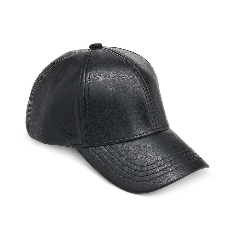 Vegan Leather Baseball Cap