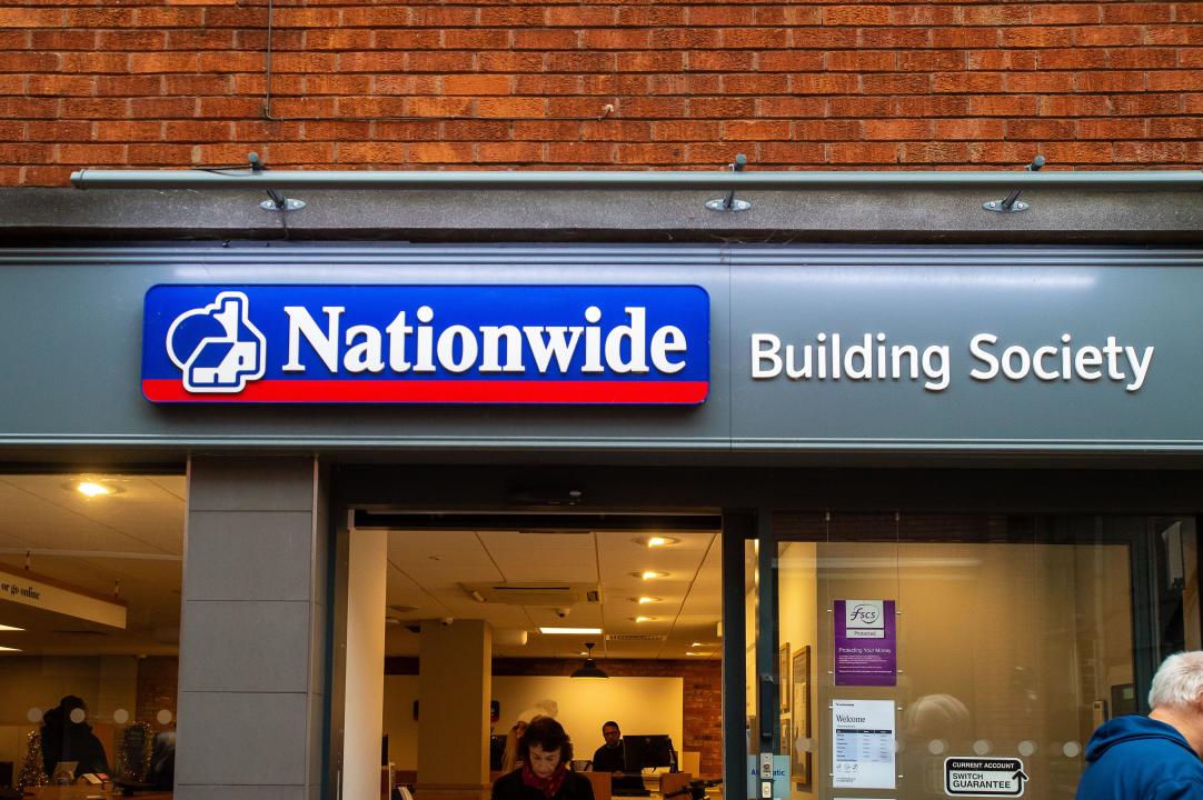 Maidenhead, Berkshire, UK. 15th December, 2023. A  Nationwide Building Society branch in Maidenhead, Berkshire. Yesterday the Bank of England decided to hold rates at 5.25% which is good news for both mortgage holders and savers. The base rate is predicted to drop to 4% during 2024. Credit: Maureen McLean/Alamy Live News