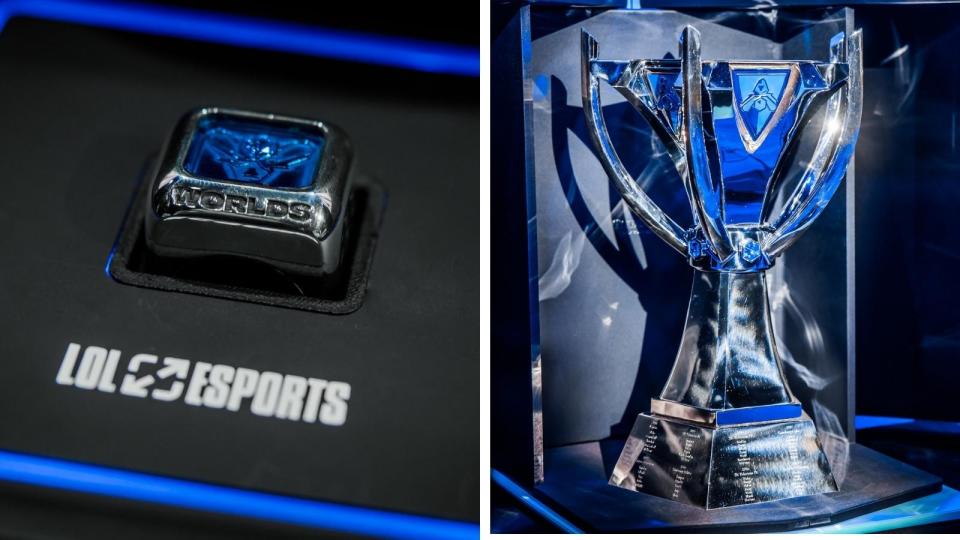 What's at stake: The new Summoner's Cup by Tiffany & Co., and a World Championship Ring by Mercedes Benz. (Photo: Riot Games)