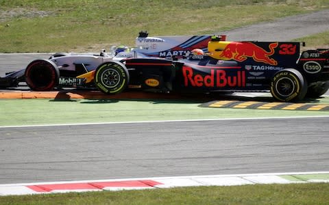 Massa and Verstappen duelling in Monza - Credit: REUTERS/MAX ROSSI