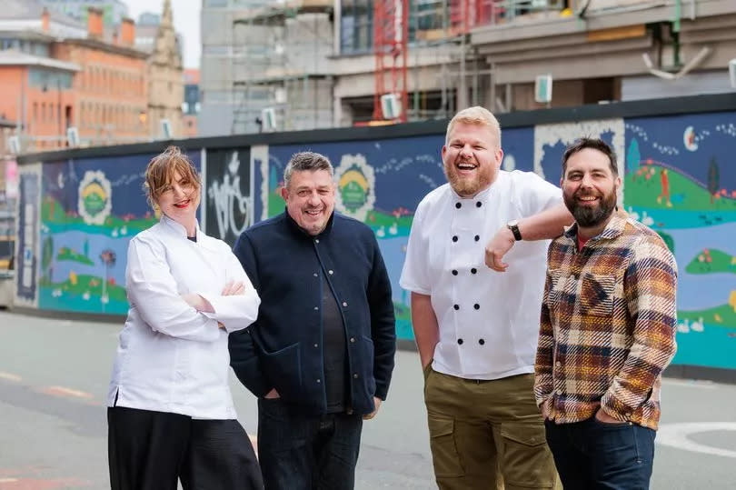 Mary-Ellen McTague, Luke Cowdrey, Sam Grainger and Justin Crawford of the Treehouse Manchester