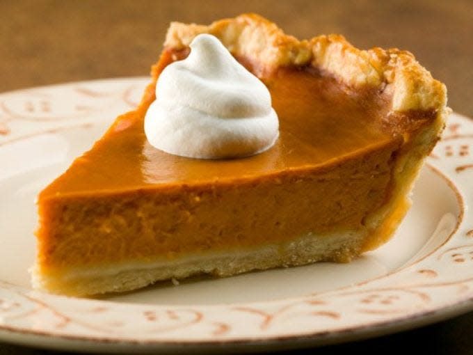 Pumpkin pie can be made vegan with coconut milk and a vegan pie crust.
