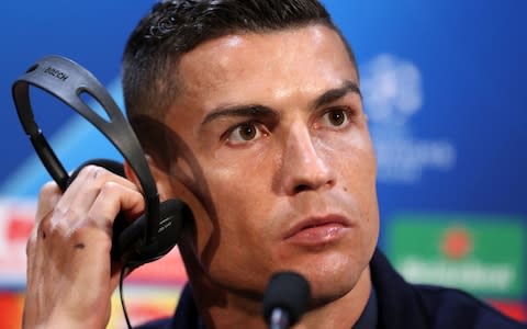 Cristiano Ronaldo fields questions from the world's press - Credit: pa