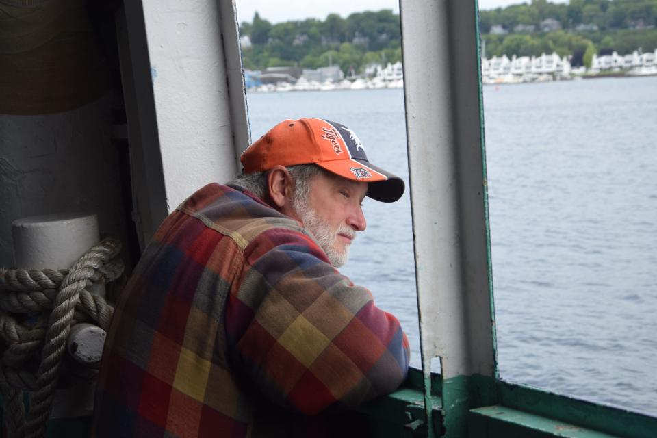 During the ride, seniors walked around the boat trying to catch the best views.