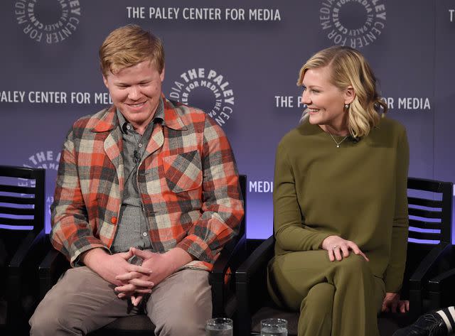 <p>Jamie McCarthy/Getty Images</p> Jesse Plemons and Kirsten Dunst in 2015