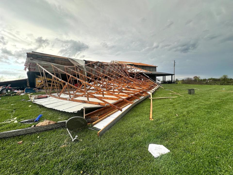 PHOTO: Storm damage is shown in Nelson County, Kentucky, on April 2, 2024. (Brad Metcalf of Nelson County Emergency Management)