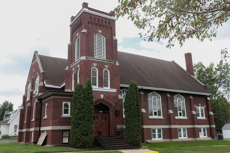 Michael Kennelly purchased this former Baptist church at 312 E. 9th St. in Marshfield in order to have more space for his collection of pump organs and other antiques.