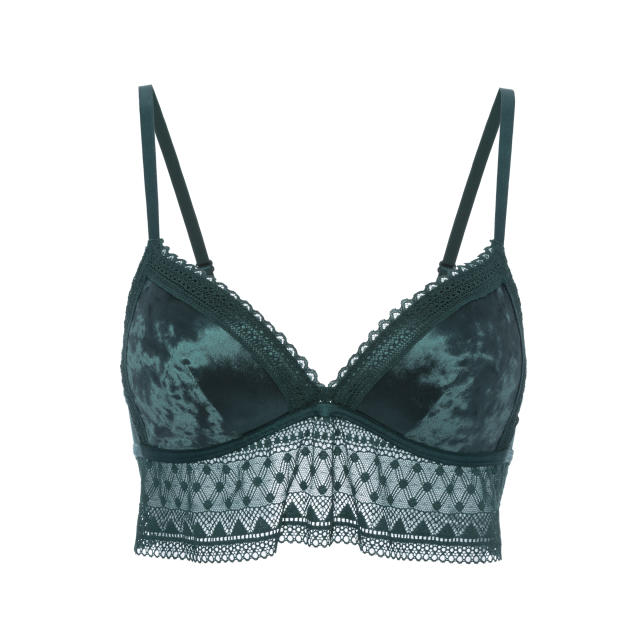 Lucky Brand Green Lace Floral Bra 42D Size undefined - $19 - From Jacqueline