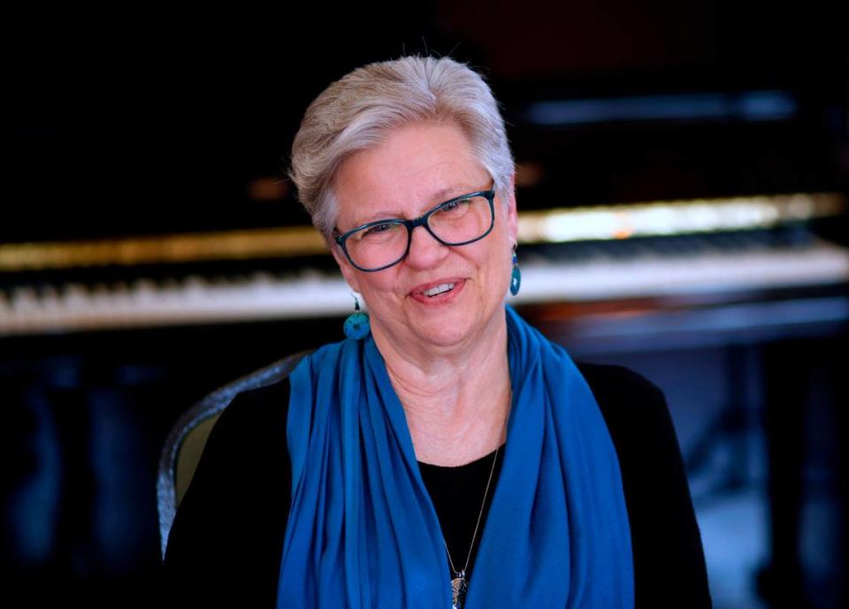 Debbie Anderson is retiring as the music director at the Springer Opera House in Columbus, Georgia. 04/29/2024 Mike Haskey/mhaskey@ledger-enquirer.com