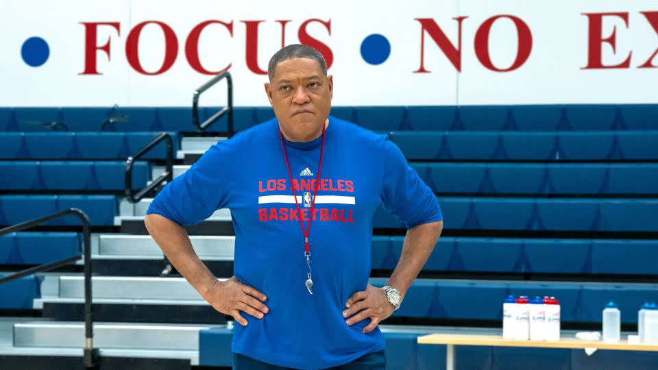 Laurence Fishburne as then-Clippers coach Doc Rivers in "Clipped." - Kelsey McNeal/FX