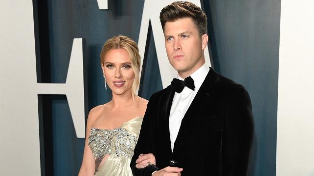 Colin Jost Forced to Roast His Wife, Scarlett Johansson, on 'SNL