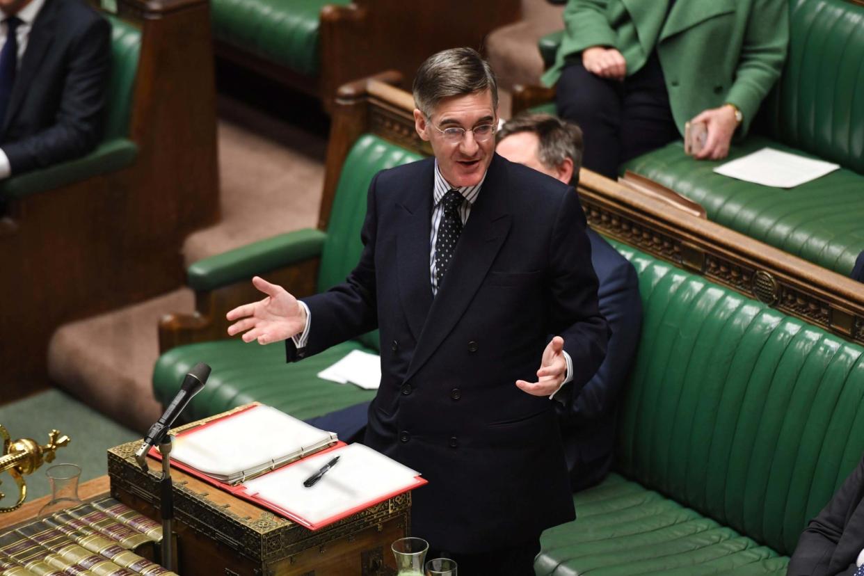 Jacob Rees-Mogg speaks in the House of Commons on Monday: Jessica Taylor/UK Parliament