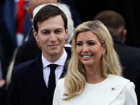 FILE PHOTO: Ivanka Trump and husband Jared Kushner arrive at inauguration ceremonies swearing in Donald Trump as the 45th president of the United States on the West front of the U.S. Capitol in Washington, U.S., January 20, 2017. REUTERS/Carlos Barria/File Photo