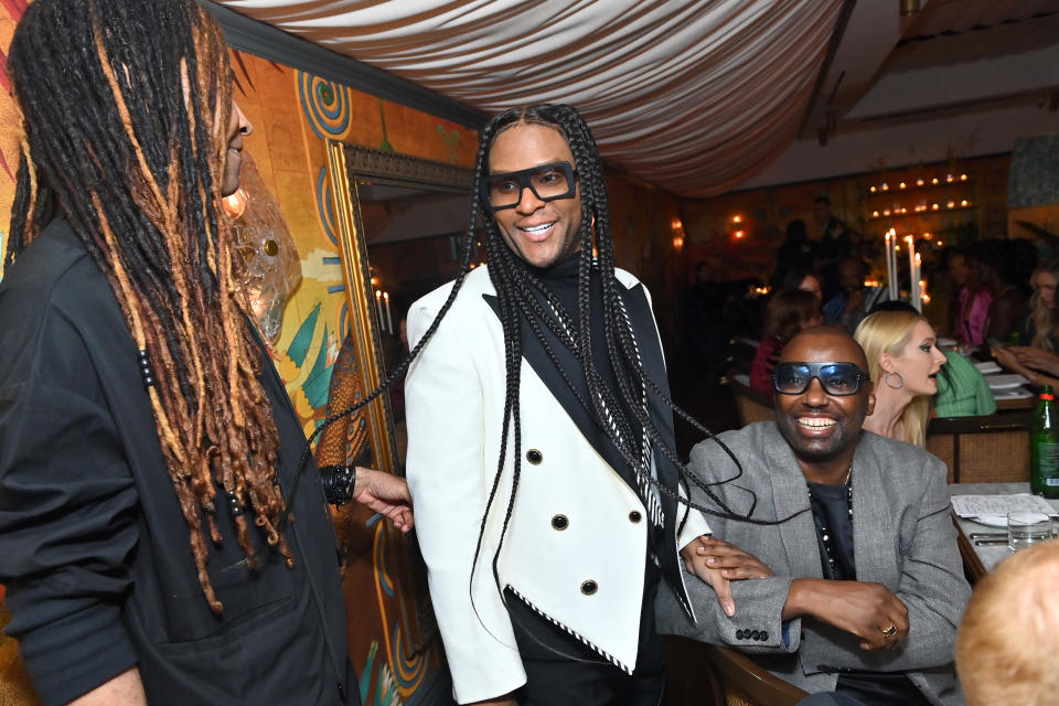 Ty Hunter, Law Roach and Stephen Galloway at the Net-a-Porter dinner for LaQuan Smith - Credit: Stefanie Keenan/Getty Images for Net-a-Porter/LaQuan Smith