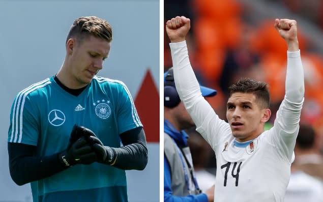 Bernd Leno (L) and Lucas Torreira (R) will bolster Arsenal's defensive spine - getty images/reuters