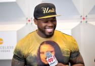 <p>Rapper 50 Cent is known for being pretty ripped, but he slimmed down and lost weight for his role as a cancer patient in Things Fall Apart.</p>