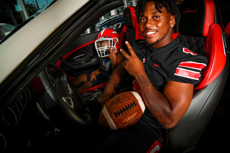 Bo Summersett, North Fort Myers, No. 14 recruit in the Naples Daily News and News-Press'  Big 15 for 2022.  Cars provided by and photos taken at Naples Luxury Imports. 