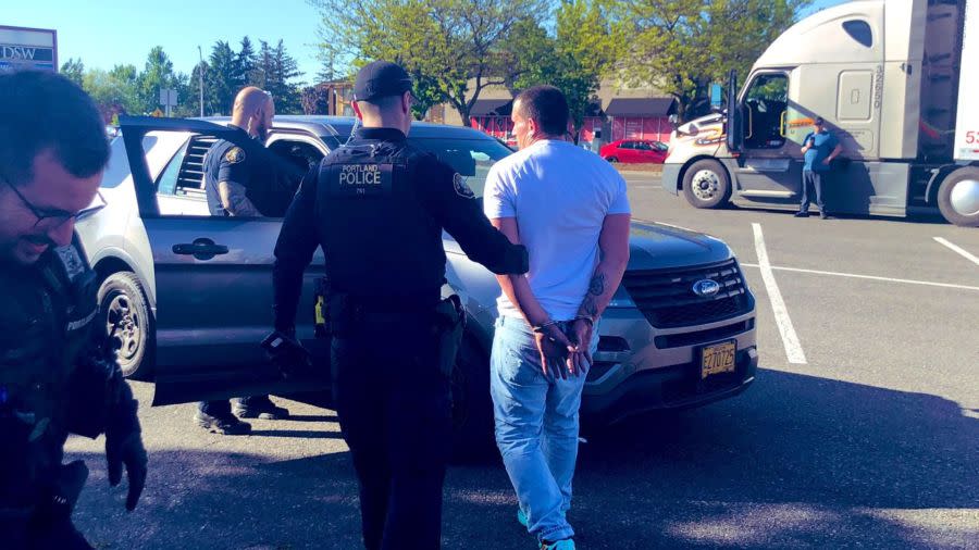 Several arrests were made during an operation in North Portland on May 8 (PPB)