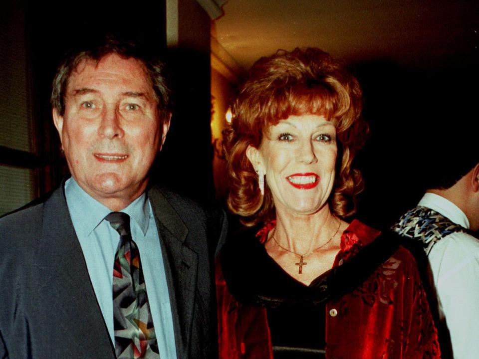 Sue Nicholls and Mark Eden, photographed in 1998PA