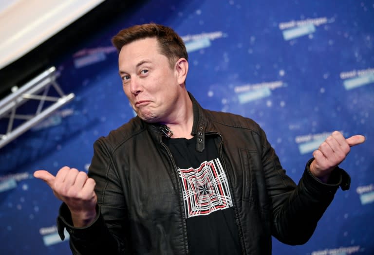 Elon Musk lors de la cérémonie des Axel Springer Awards, à Berlin le 1er décembre 2020 (AFP/Britta Pedersen)