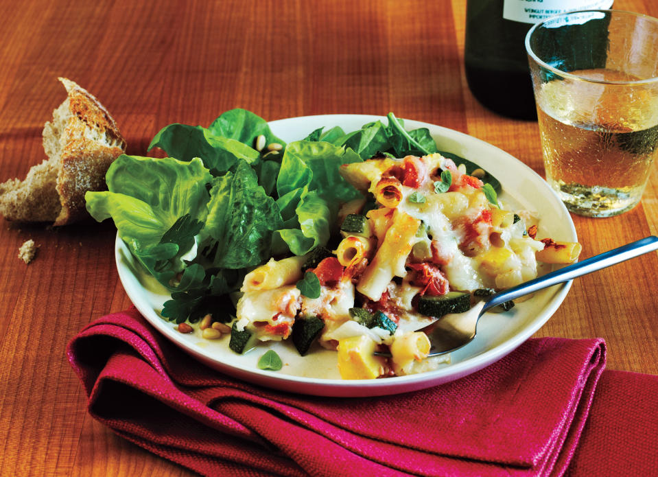 Baked Ziti and Summer Veggies