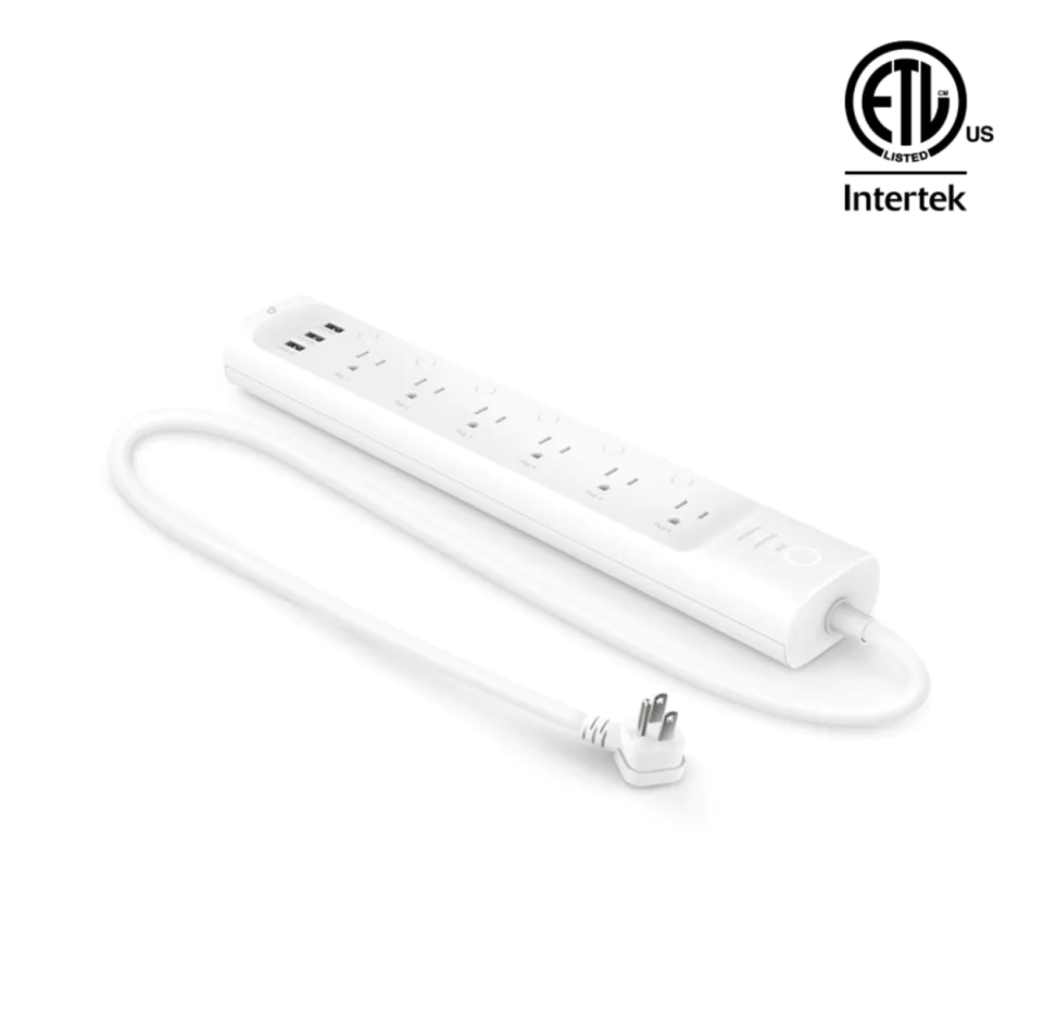 <p><strong>TP-Link</strong></p><p>amazon.com</p><p><strong>$53.99</strong></p><p><a href="https://www.amazon.com/dp/B07G95FFN3?tag=syn-yahoo-20&ascsubtag=%5Bartid%7C10055.g.31468191%5Bsrc%7Cyahoo-us" rel="nofollow noopener" target="_blank" data-ylk="slk:Shop Now;elm:context_link;itc:0;sec:content-canvas" class="link ">Shop Now</a></p><p>For multiple smart outlets, Good Housekeeping Institute Lab experts recommend the TP-Link smart power strip. It <strong>features six smart outlets, plus you can charge up to three devices via the built-in USB ports</strong>. The smart power strip also uses certified surge protection to avoid electronics and appliances from undergoing any sudden power surges that may occur in harsh weather conditions. Users can use voice commands of the Kasa Smart app to control the power strip from any location.<br></p>