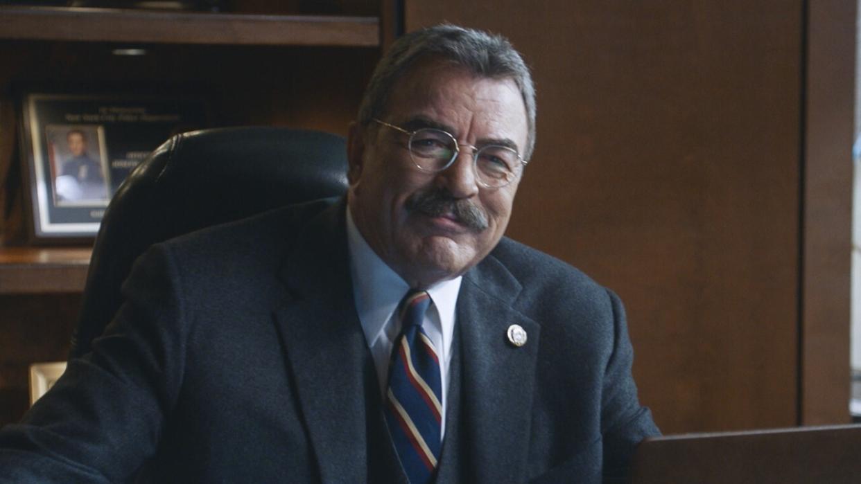  tom selleck as frank reagan on blue bloods. 