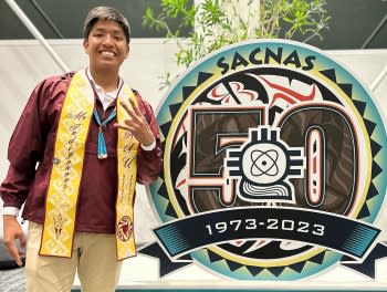 onah Holiday at the 2023 SACNAS conference. (Photo/Courtesy)