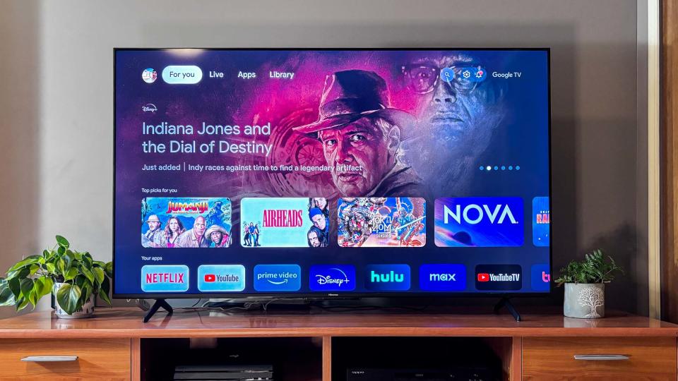 Hisense U6K Mini-LED TV in living room