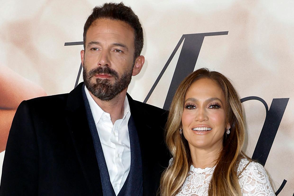 Heimliche Hochzeit: Ben Affleck und Jennifer Lopez, hier bei einer Vorführung des Films "Marry Me", haben sich in Las Vegas das Ja-Wort gegeben. (Bild: 2022 Getty Images/Frazer Harrison)