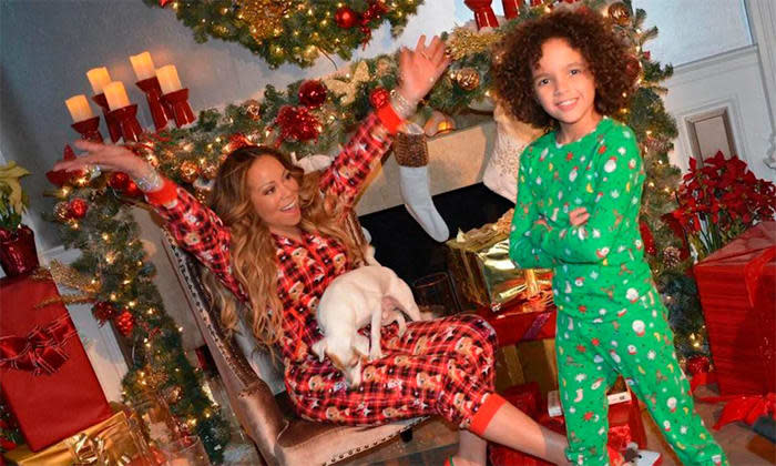 Mariah Carey con su hijo Moroccan hace unos años 